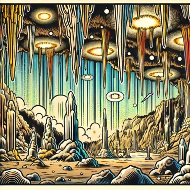 Explique por que as cavernas podem conter estalactites e estalagmites?