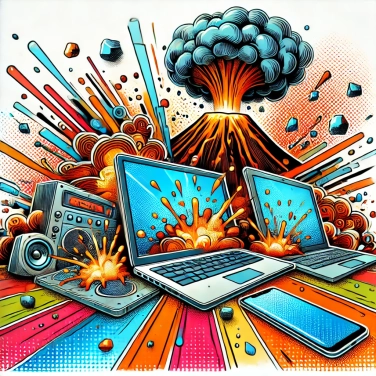 Explique por que as cinzas vulcânicas perturbam os aparelhos eletrônicos?