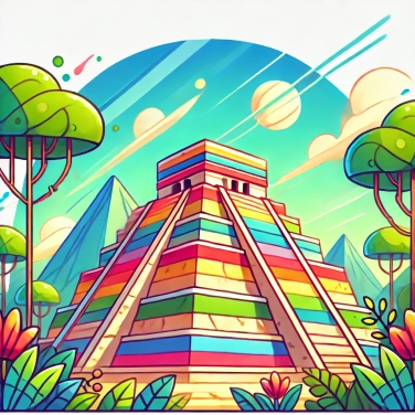 Explique por que as civilizações pré-colombianas construíam pirâmides escalonadas?