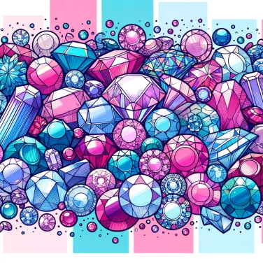 Explique por que as cores das pedras preciosas variam?