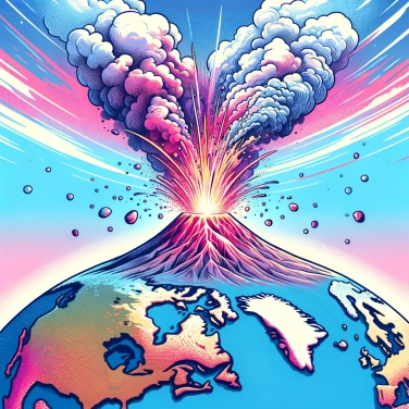 Explique por que as erupções vulcânicas podem ter um impacto sobre o clima mundial?