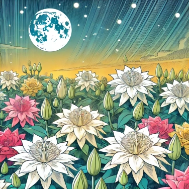 Explique por que as flores noturnas têm cores pálidas?