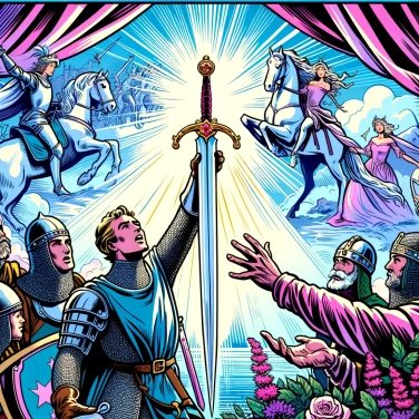 Explique por que as lendas arturianas mencionam a espada Excalibur?