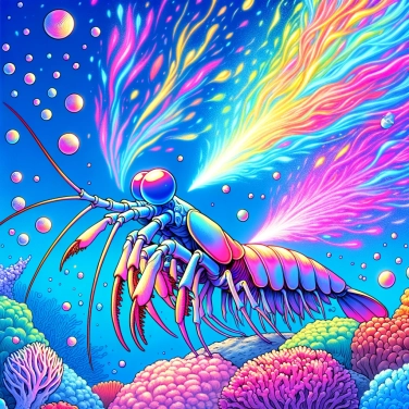 Explique por que as mantis camarão conseguem ver cores invisíveis para nós?