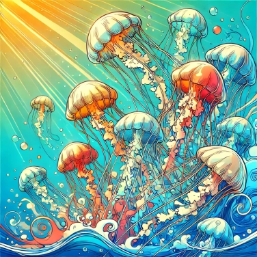 Explique por que as medusas quase não têm estrutura esquelética?