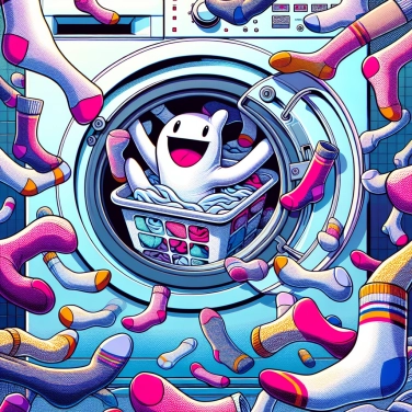 Explique por que as meias podem escapar da roupa na máquina?