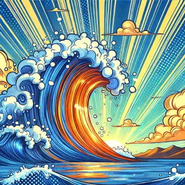 Explique por que as ondas gigantes às vezes chegam sem aviso prévio?