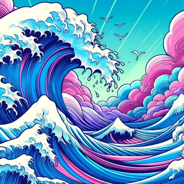 Explique por que as ondas gigantes se formam repentinamente em alto mar?