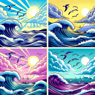 Explique por que as ondas parecem mover-se em grupos?