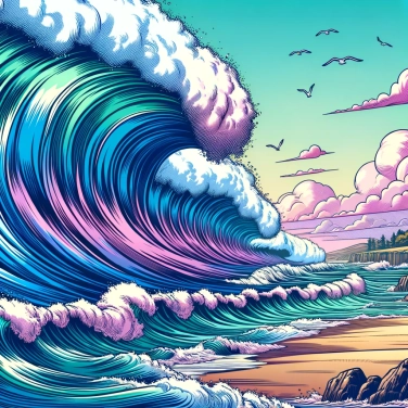 Explique por que as ondas se amplificam antes de atingirem a costa?