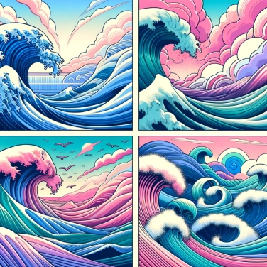 Explique por que as ondas têm formas diferentes?