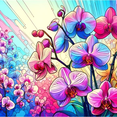 Explique por que as orquídeas têm formas e cores tão variadas?