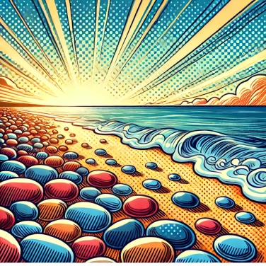 Explique por que as pedras da praia são lisas?