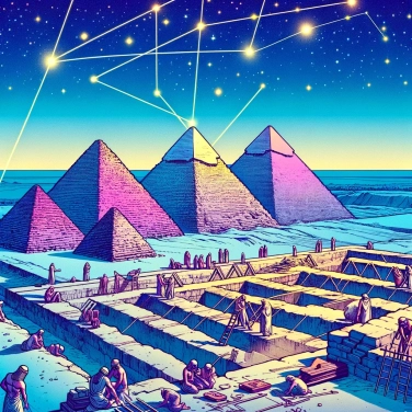 Explique por que as pirâmides do Egito estão alinhadas com tamanha precisão?
