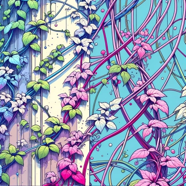 Explique por que as plantas sobem ao longo dos suportes?