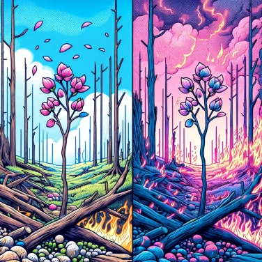 Explique por que as sementes de algumas árvores só germinam após um incêndio florestal?