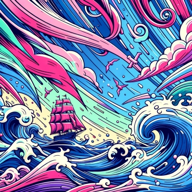 Explique por que as tempestades no mar podem ser particularmente perigosas para a navegação ?