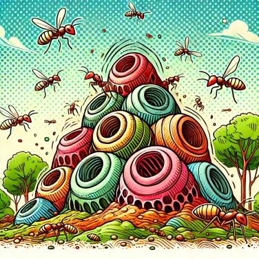 Explique por que as térmitas constroem montículos naturalmente ventilados?