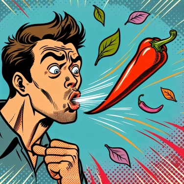Explique por que às vezes as pimentas fortes dão vontade de tossir?