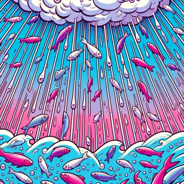 Explique por que, às vezes, chove peixes?
