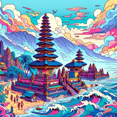 Explique por que Bali é apelidada de a ilha dos deuses?