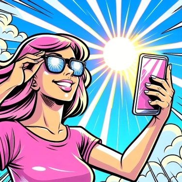 Explique por que é difícil ler a tela do smartphone sob a luz direta do sol?