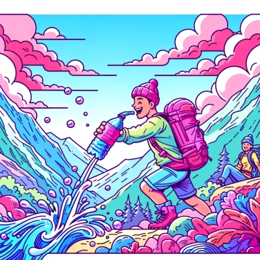 Explique por que é essencial manter-se hidratado em altitude durante uma caminhada na montanha?