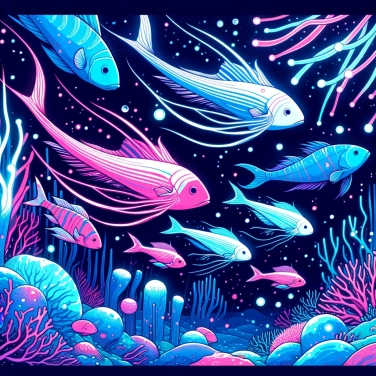 Explique por que existe algumas espécies de peixes luminescentes em águas profundas?