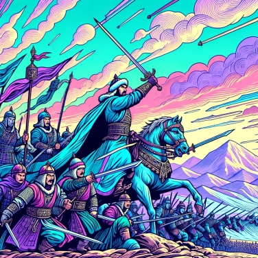 Explique por que Gengis Khan proibia seus soldados de trazer espadas de batalha?