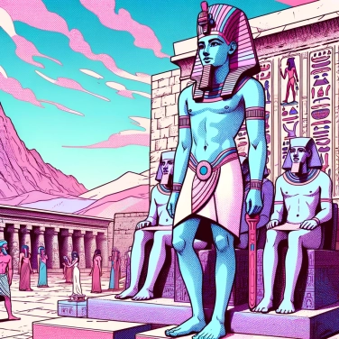 Explique por que Hatshepsut estava representada como homem em estátuas?