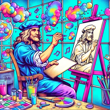 Explique por que Leonardo da Vinci escrevia em espelho?