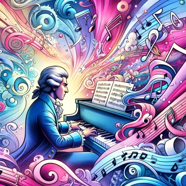 Explique por que Mozart compunha música tão rapidamente?