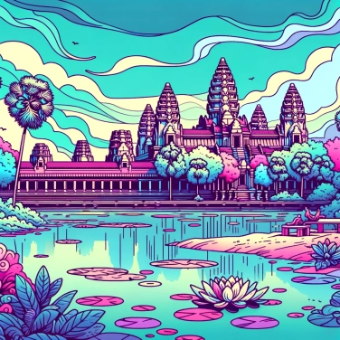 Explique por que o Angkor Wat é considerado o maior complexo religioso do mundo?