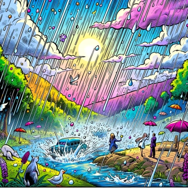 Explique por que o ar tem cheiro após a chuva?
