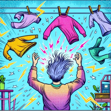 Explique por que o atrito das roupas cria eletricidade estática?