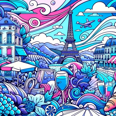 Explique por que o azul é a cor da França?