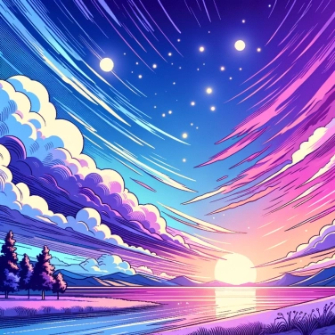 Explique por que o céu às vezes pode parecer roxo ao pôr do sol?