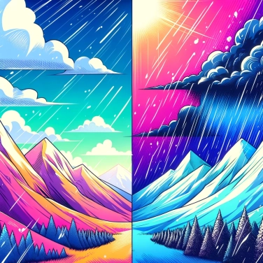 Explique por que o clima pode mudar tão rapidamente nas montanhas?