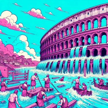 Explique por que o Coliseu de Roma era inundável?