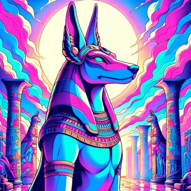 Explique por que o deus Anúbis é representado com cabeça de chacal na mitologia egípcia?