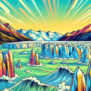 Explique por que o glaciar Perito Moreno na Patagônia não derrete completamente, apesar do aquecimento global?