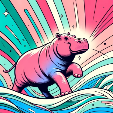 Explique por que o hipopótamo tem a pele rosa?