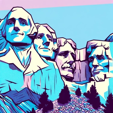 Explique por que o Monte Rushmore foi esculpido?