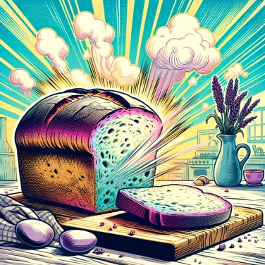 Explique por que o pão fresco é crocante?
