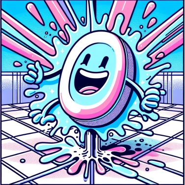 Explique por que o sabonete escorrega tanto no azulejo molhado?