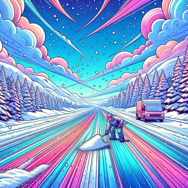 Explique por que o sal faz a neve derreter nas estradas no inverno?