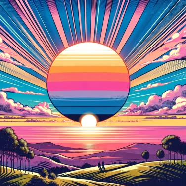 Explique por que o sol parece maior no horizonte?