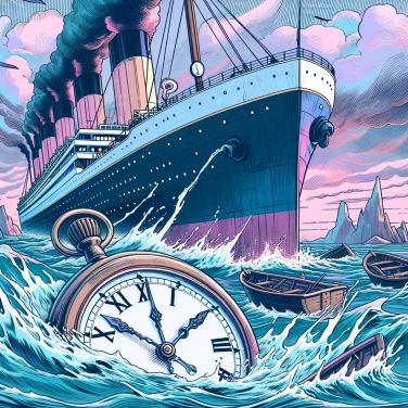 Explique por que o Titanic afundou tão rapidamente?