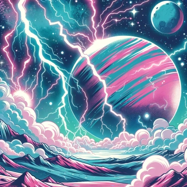 Explique por que ocorrem relâmpagos durante tempestades elétricas em outros planetas além da Terra?