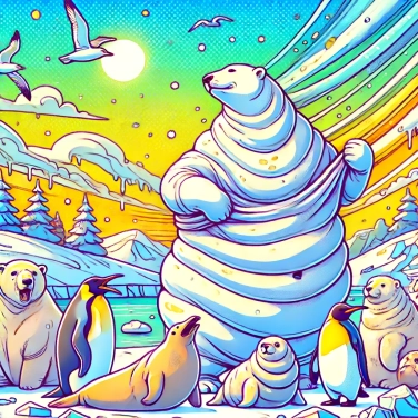 Explique por que os animais polares têm uma espessa camada de gordura?